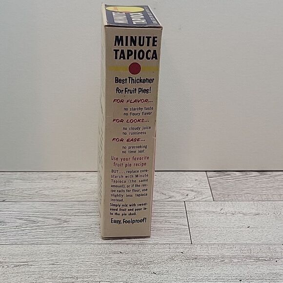 Minute Tapioca Vintage Advertising Box Decor Farmhouse Rustic Kitchen - Picture 2 of 8